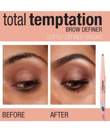 Maybelline Total Temptation Eyebrow Definer Pencil - Medium Brown (2 Count) | Enhancing Eyebrow Pencils - Buy Online on GoSupps.com