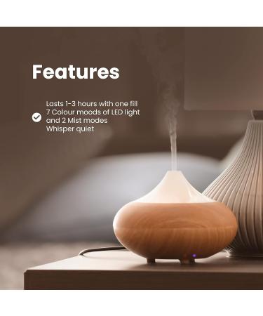 Dr Botanicals Essential Oil Diffuser - 5-in-1 Ultrasonic Aromatherapy Vaporizer with Timer, Auto-Off & LED Lights - Buy Online on GoSupps.com