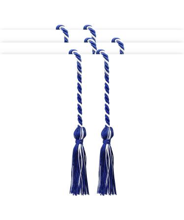 Beautyflier Graduation Honor Braided Cords with Sewing Tassels - Pack of 4, White & Blue - Polyester Yarn Honor Cord for Bachelor Gown - Ideal for Graduation Students - Buy Online on GoSupps.com