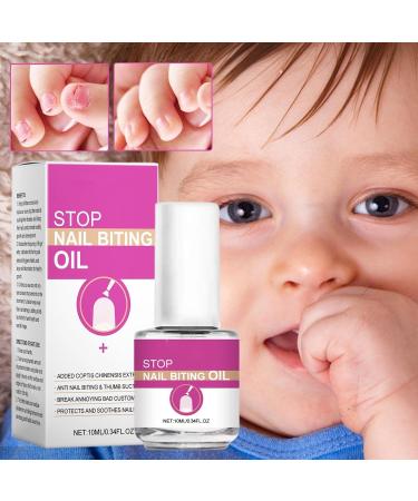 Anti Nail Biting Polish Anti Nail Biting Nail Oil - Nail Care No Bite Nail Polish Nail Biter Stopper Safe & Effective Solution Stop Biting Nails for Kids - Buy Online on GoSupps.com