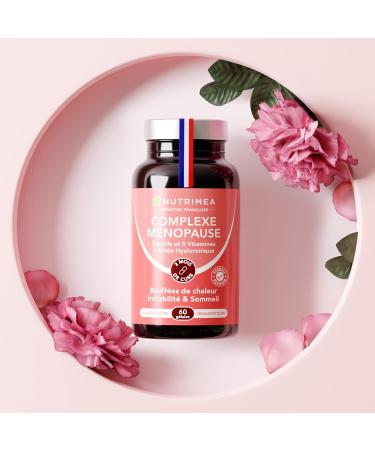 Complexe Menopause Cimicifuga Melisse Safran Acide Hyaluronique & 5 Vitamines Anti Bouff es de Chaleur & Sueurs Nocturnes Bien- tre F minin Sans Hormones 60 G lules Vegan Nutrimea Complexe M nopause - Buy Online on GoSupps.com