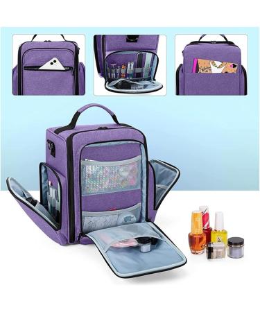 Rangement tui De Rangement for Vernis Ongles Compatible avec Lampe 48 flacons for Voyage Vernis Ongles Purple 9.5x7x11.5 inch - Buy Online on GoSupps.com