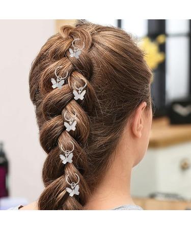 20PCS Silver Butterfly Hair Clips | Dreadlock & Braid Accessories for Women - Buy Online on GoSupps.com
