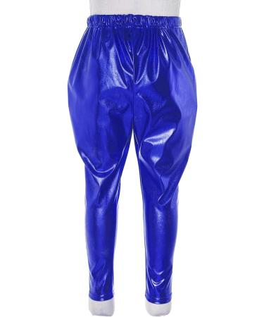 FEESHOW Kids Metallic Harem Dance Pants Navy Blue 15-16 Years - Hip Hop, Gymnastics & Dancewear - Buy Online on GoSupps.com