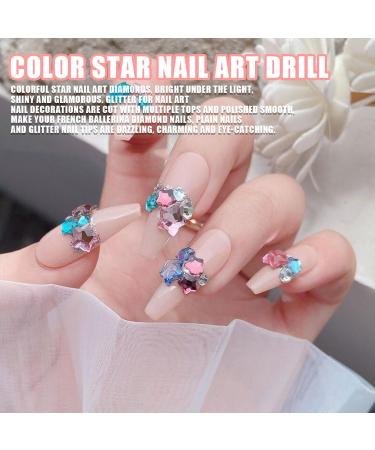 150Pcs Star Nail Rhinestones Glass Flatback Colorful Nail Gems Diamond for Women Girls DIY Crafts and Jewelry Making Supplies - Buy Online on GoSupps.com