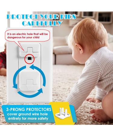 38-Pack Babepai Outlet Covers - Child Proof Electrical Protector - Improved Baby Safety Plug Covers - White - Buy Online on GoSupps.com