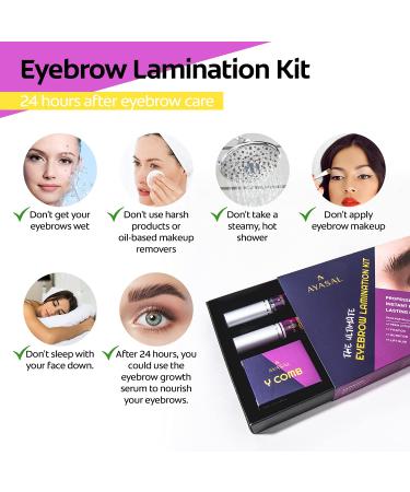 Professional Eyebrow Lamination Kit | DIY Brow Lift at Home | Instant Results | Fuller & Thicker Brows for 6 Weeks | Includes Brow Gel, Brush, and Micro Brushes - Buy Online on GoSupps.com