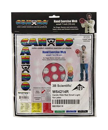 CanDo Power-Web hand trainer hand trainer web - latex-free - diameter 35.6 cm red (light) red / light 36 cm - latex-free