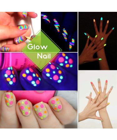 10-Pack Glow in The Dark Pigment Powder for DIY Crafts - Luminous Epoxy Resin Color Dyes - Skin Safe, Long Lasting, Self Glowing - for Slime, Nail Art, Painting - 0.4oz Each - Buy Online on GoSupps.com