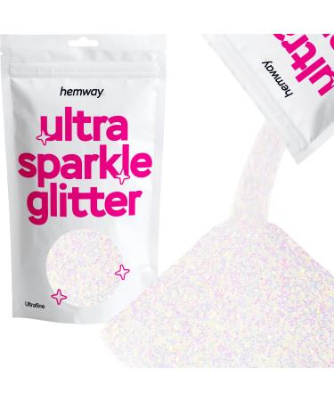 Hemway Ultra Sparkle Glitter Mother of Pearl 100g / 0.35oz Multi-Purpose Epoxy Resin Arts & Crafts Cosmetic Safe Body Hair Face Nail Weddings Art Beauty Tumblers Flowers Powder Dust Premium Mother Of Pearl Iridescent - Buy Online on GoSupps.com