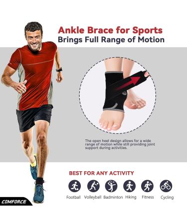 Adjustable Ankle Brace for Men & Women - Ultra-Soft Support for Sprains Injuries & Achilles Recovery - Shipping Internationally - Buy Online on GoSupps.com