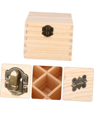 Minkissy 8-Piece Storage Box for Essential Oils & Jewelry | Wood Organizers & Gift Boxes - Ideal for Bottles & Small Containers - Buy Online on GoSupps.com