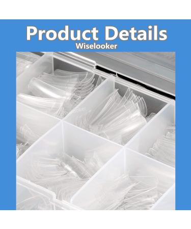 Wiselooker 500pcs French False Nails Tips Press on Acrylic Nails - Clear | 10 Sizes for Nail Salons and DIY Nail Art - Buy Online on GoSupps.com