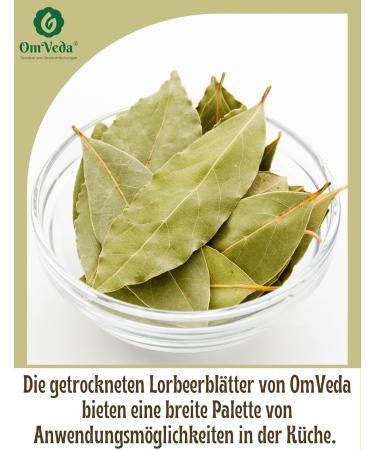 Buy Premium Organic Bay Leaves 75g | Handpicked Dried Bay Leaves | OmVeda - International Shipping Available - Buy Online on GoSupps.com