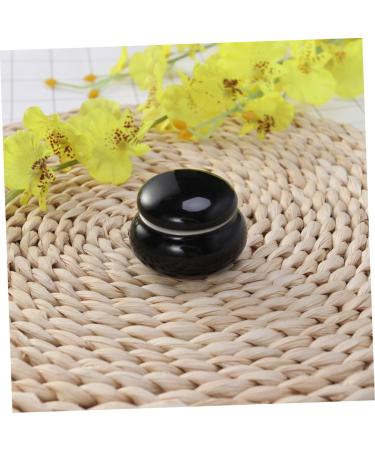 WOFASHPURET Face Cream Jar Buffet Jars Glass Ceramic Mini Jar Containers for Food Terrarium Glass Containers Cream Jars with Lids Cosmetic Jars with Lids Storage Can Vintage Sealed Jar Travel medium Black - Buy Online on GoSupps.com