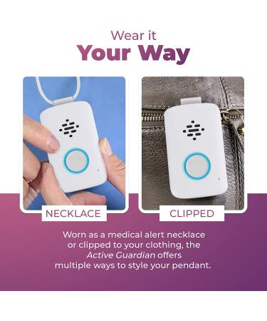 Active Guardian Mini Alert Button for Seniors - Water Resistant 24/7 Emergency Call Button - 4G LTE Cellular with Two-Way Speaker - Buy Online on GoSupps.com
