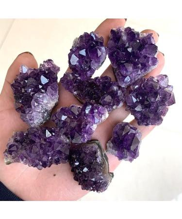 for 1pc Natural Raw Amethyst Quartz Purple Crystal Cluster Stones Specimen Home Decoration Crafts Decoration Ornament Crystal Cluster (Size : 30-40g) - Buy Online on GoSupps.com