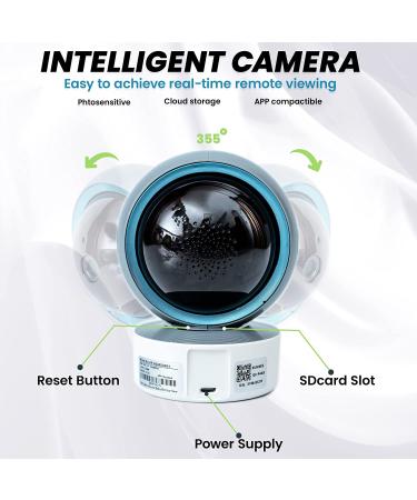 Safe & Sound HD Video Baby Monitor | Long Range Wi-Fi | 2-Way Audio | Night Vision Camera | 355 Rotation - Buy Online on GoSupps.com