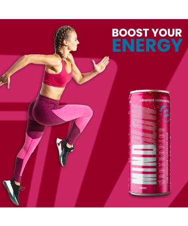 Mind Blow Lite Energy Drink Pack of 24 355ml Cans Pink Lemonade Nootropics Drink for Energy Focus and Happiness for Students Entrepreneurs Hard Workers & Gamers. - Buy Online on GoSupps.com
