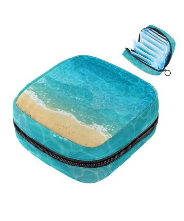 Muooum menstrualpolster bag zipper ladies bandage bag tampons collect bags for women girls (blue tie dye) color 4 1 count (pack of 1)