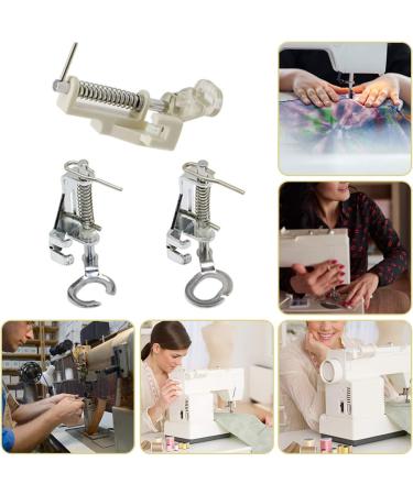 3pcs Large Metal Darning/Free Motion Sewing Machine Presser Foot Set - Fits Low Shank Brother, Singer, Babylock, Janome & More - Includes Close Toe, Open Toe, Quilting Foot - Buy Online on GoSupps.com