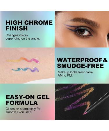 Erinde Multichrome Gel Eyeliner Pencil | Peacock Color Shifting Eye Liner Makeup - Buy Online on GoSupps.com
