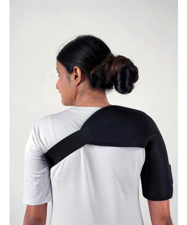 Shoulder Brace Support Cuff Belt | Pain Relief Sleeve for Sprains (Left & Right - Buy Online on GoSupps.com