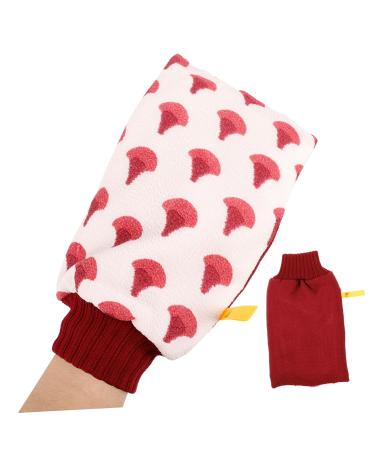 FRCOLOR Exfoliating Bath Gloves & Scrub Mitt Coarse Sand Cloth Body Scrub for Optimal Skin Care | International Shipping Available - Buy Online on GoSupps.com