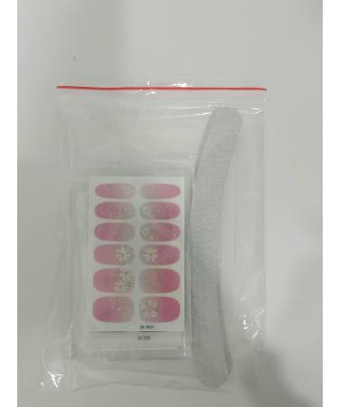 22 Sheets Pure Color Shine Flower Nail Polish Stickers with File - Nail Art Decals for Women & Girls - Buy Online on GoSupps.com