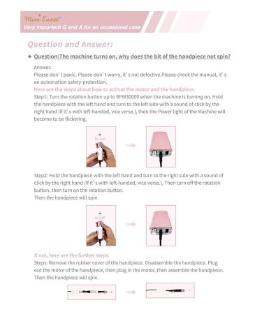 Miss Sweet Portable Rechargeable Electric Nail Drill Machine for Acrylic - Sweet Gold - Buy Online on GoSupps.com