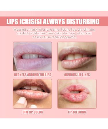 4 PCS Honey Lip Balm Set - Strawberry Propolis Lip Mask & Exfoliator for Moisturizing & Reducing Lip Lines - Buy Online on GoSupps.com