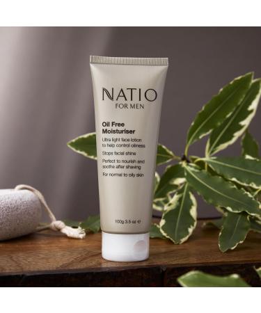 Natio Australia For Men Oil-Free Moisturizer - Best Face Lotion with Shea Butter & Aloe Vera for Normal to Oily Skin - 3.5 oz - Buy Online on GoSupps.com