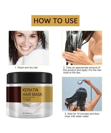 100ml Collagen Hair Treatment & Mask - Deep Repair Argan Oil Keratin Essence | 2PC for Soft Healthy Hair - Buy Online on GoSupps.com