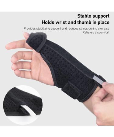 Adjustable Breathable Elastic Wrist Thumb Brace for Men - Left Hand Splint for Broken Recovery Basketball & Fitness - Buy Online on GoSupps.com