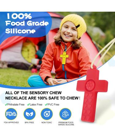 Kau-Hall Chain Olele | 3-Part Sensory Chewing Set for Kids | Silicone Chewing Rings for ADHD Autism & Biting Needs - Buy Online on GoSupps.com
