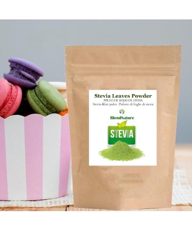 100% Natural Stevia Powder 200g - Vegan & Selected Leaves for Healthy Sweetening | Buy Internationally - Buy Online on GoSupps.com