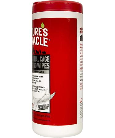 Nature's Miracle Small Animal Cage Scrubbing Wipes - Pack of 30 Wipes - Buy Online on GoSupps.com