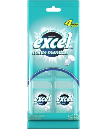 Excel Mints Spearmint Pack of 8 x 34g & Fresh Mint 4 Pack Spearmint Spearmint + Fresh Mint - Buy Online on GoSupps.com