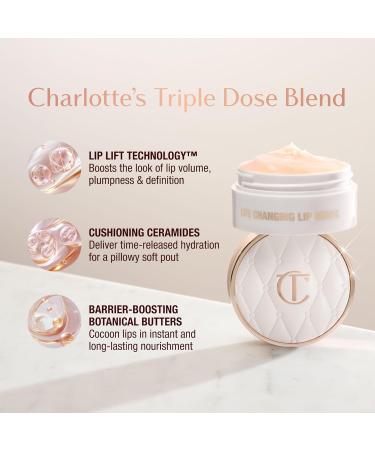 Charlotte Tilbury Life Changing Lip Mask - Multi-Purpose Plumping Mask to Smooth Hydrate & Soften Dry Lips - Fragrance-Free with a Clear Glassy Finish Pillow Talk Fresh Glow Vanilla - Buy Online on GoSupps.com