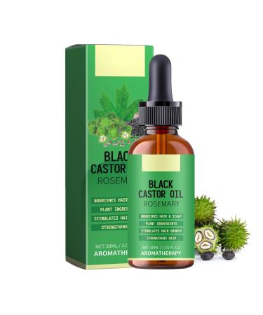 Organic Castor Oil Organic Black Castor Oil for Hair Growth Cold Pressed Castor Oil Promote Hair Growth Strengthen Hair Roots and Prevent Bifurcation 30ML