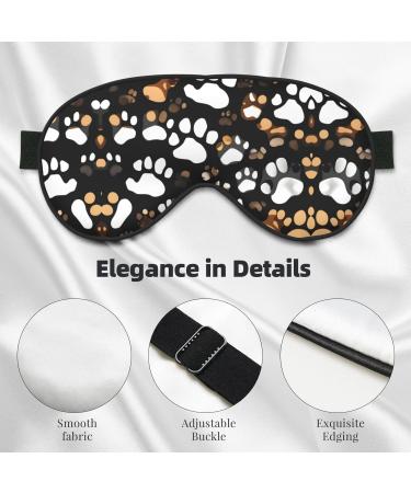 Dog Paw Print Print Unisex Sleeping Eye Mask Soft Comfortable Light-Blocking Eye Mask - Buy Online on GoSupps.com