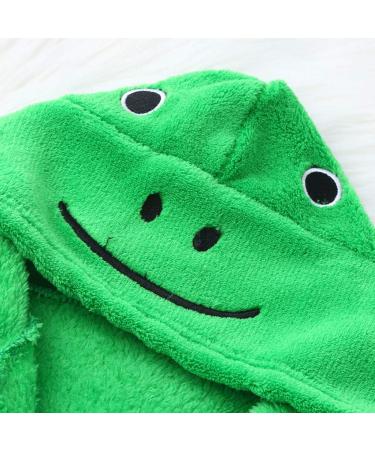 Soft Baby Bathrobe & Shoes Set | Terry Hooded Shower Coat for 0-6 Months | Comfortable Fleece Swimming Robe for Boys & Girls - Green - Buy Online on GoSupps.com