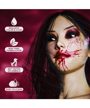 1 Pack 2.0 fl oz Fake Blood Splatter Spray | Washable Halloween Makeup for Zombie, Vampire & Monster SFX - Buy Online on GoSupps.com