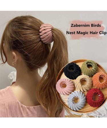 Zabernim Birds Nest Magic Hair Clip | Hair Bun Accessories for Women (7Pcs Mixed) - Buy Online on GoSupps.com