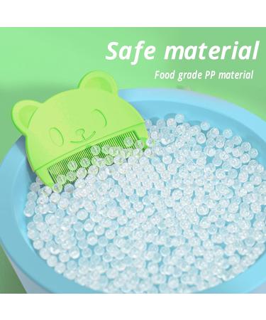 2PCS Baby Hair Brush and Comb Set for Newborns and Toddlers - Soft Sensory Bristles - Green - Buy Online on GoSupps.com