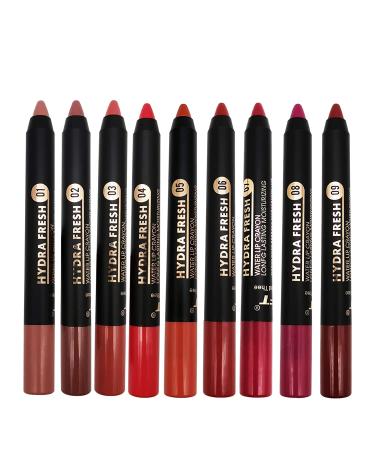 MEICOLY 9-Color Matte Lipstick & Lip Liner Set for Black Women | Velvet Durable Combination Kit with Large Sharpener - Buy Online on GoSupps.com