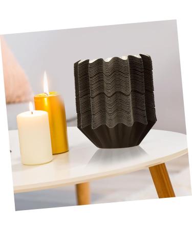 Abaodam 50 Pcs Wax Paper Warmer Liner | Food-Grade Wax Melt Liner for Fragrance Candles | Black 8x8x3cm | International Shipping Available - Buy Online on GoSupps.com