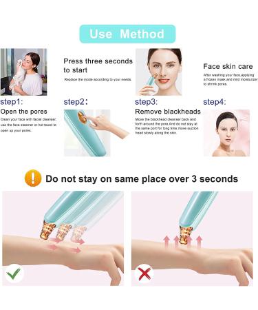 Upgraded Blackhead Remover Vacuum Cleaner - Electric Pore Cleaner with 5 Probes - USB Suction Tool (Green) - Buy Online on GoSupps.com