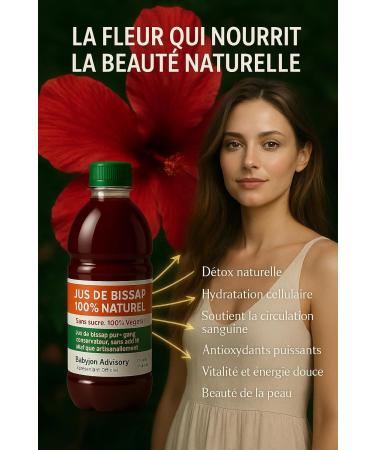 Lot de 3 Pur Jus de Bissap 100% naturel Babylon Advisory | Boisson artisanale ivoirienne | Sans sucre additif ni conservateur | Riche en vitamine C | Vegan & co-responsable | 3x500ml - Buy Online on GoSupps.com