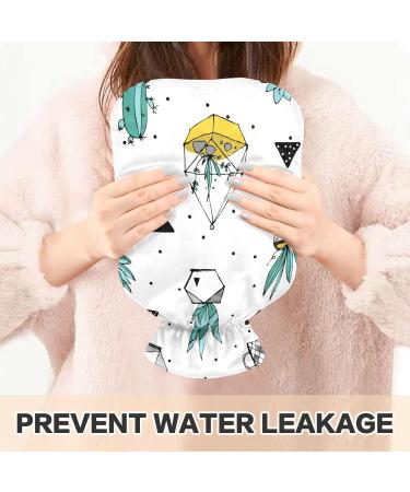 Mnsruu 2L Hot Water Bottle with Soft Succulent Cover | Ideal Christmas Gift for Women & Kids | International Shipping Available - Buy Online on GoSupps.com